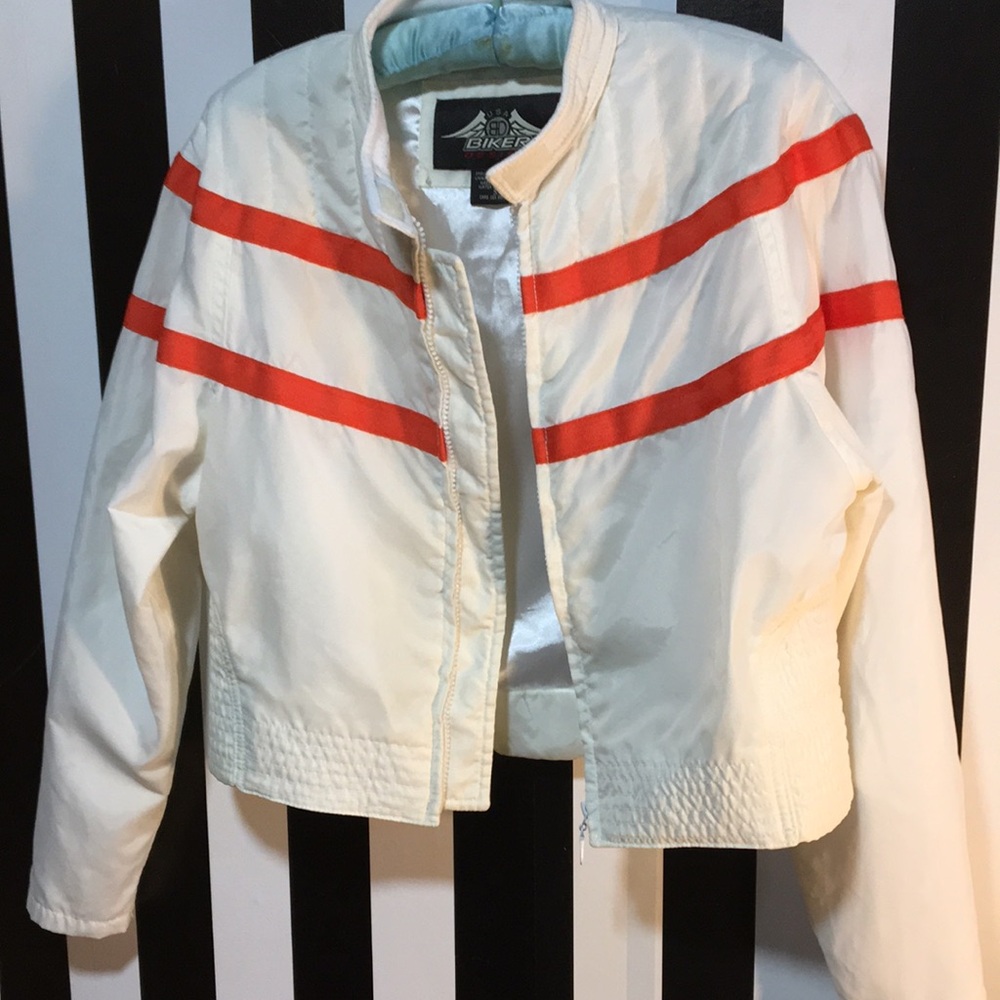 1990s y2k Lightweight Nylon Biker Motorcycle Riding Jacket Woman’s Small 2/4 - Picture 11 of 13